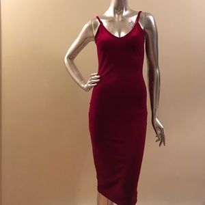 Velvet Spaghetti Strap Dress